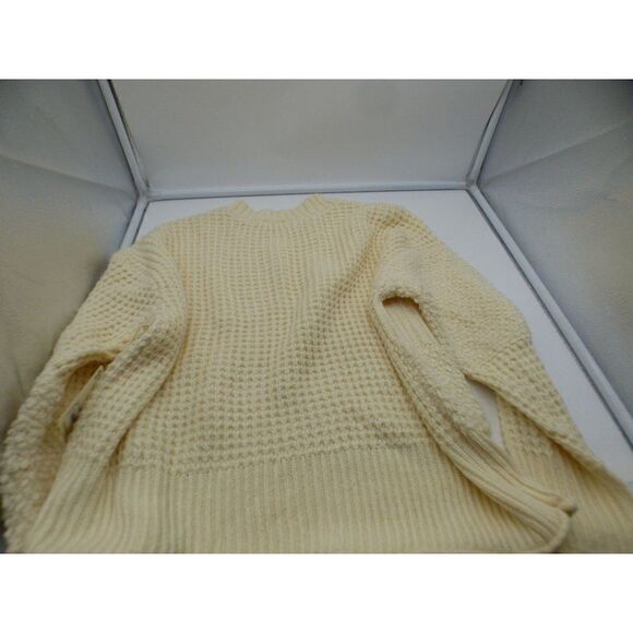 a.n.a Petite Women’s Textured Stitch Crew Neck Sweater, PL, Ivory - Picture 15 of 15